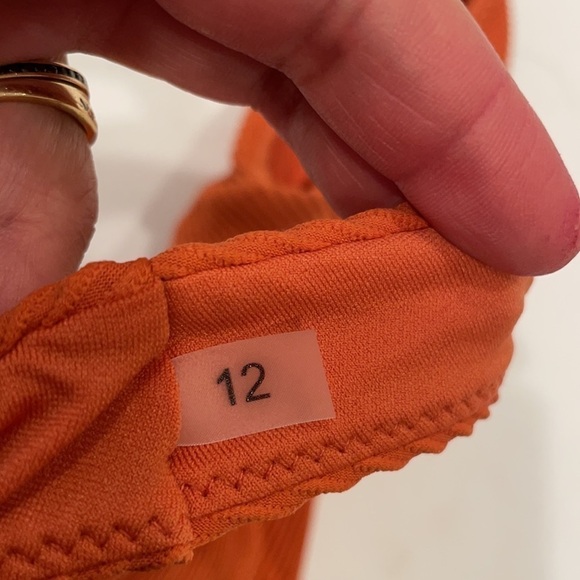 Seafolly burnt orange high cut bikini bottoms US8 NWOT - Picture 5 of 8